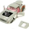 1957 Chevrolet Corvette Beige with Pink Interior with Bugs Bunny Figure "Looney Tunes" "Hollywood Rides" Series 1/24 Diecast Model Car by Jada - Image 2
