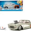 1957 Chevrolet Corvette Beige with Pink Interior with Bugs Bunny Figure "Looney Tunes" "Hollywood Rides" Series 1/24 Diecast Model Car by Jada - Image 5