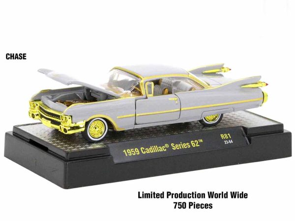 "Auto-Thentics" 6 piece Set Release 81 IN DISPLAY CASES Limited Edition 1/64 Diecast Model Cars by M2 Machines - Image 2