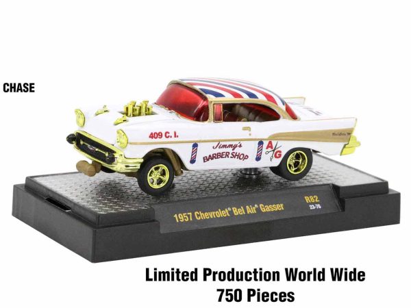 "Auto-Thentics" 6 piece Set Release 82 IN DISPLAY CASES Limited Edition 1/64 Diecast Model Cars by M2 Machines - Image 2