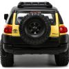 Toyota FJ Cruiser #938 Cream with Matt Black Top with Roof Rack and Stripes "KC Hilites" with Extra Wheels "Just Trucks" Series 1/24 Diecast Model Car by Jada - Image 4