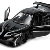 1995 Mazda RX-7 RHD (Right Hand Drive) Black and Black Panther Diecast Figure "The Avengers" "Hollywood Rides" Series 1/32 Diecast Model Car by Jada - Image 3