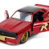 1969 Chevrolet Camaro Dark Red Metallic with Black Top and Robin Diecast Figure "Batman" "Hollywood Rides" Series 1/32 Diecast Model Car by Jada - Image 4