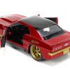 1969 Chevrolet Camaro Dark Red Metallic with Black Top and Robin Diecast Figure "Batman" "Hollywood Rides" Series 1/32 Diecast Model Car by Jada - Image 2