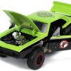 1967 Chevrolet Camaro Offroad Bright Green and Matt Black (Dirty Version) and Raphael Diecast Figure "Teenage Mutant Ninja Turtles" "Hollywood Rides" Series 1/24 Diecast Model Car by Jada - Image 2