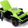 1967 Chevrolet Camaro Offroad Bright Green and Matt Black (Dirty Version) and Raphael Diecast Figure "Teenage Mutant Ninja Turtles" "Hollywood Rides" Series 1/24 Diecast Model Car by Jada - Image 3
