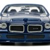 1971 Pontiac GTO Dark Blue Metallic "Bigtime Muscle" Series 1/24 Diecast Model Car by Jada - Image 4