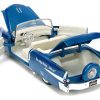 1956 Cadillac Eldorado Convertible Blue Metallic with Cream Interior "Stay Classy" and Blue M&M Diecast Figure "M&M's" "Hollywood Rides" Series 1/24 Diecast Model Car by Jada - Image 2