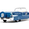 1956 Cadillac Eldorado Convertible Blue Metallic with Cream Interior "Stay Classy" and Blue M&M Diecast Figure "M&M's" "Hollywood Rides" Series 1/24 Diecast Model Car by Jada - Image 5