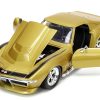 1969 Chevrolet Corvette Stingray ZL-1 Gold Metallic with Black Stripe "Bigtime Muscle" Series 1/24 Diecast Model Car by Jada - Image 3