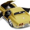 1969 Chevrolet Corvette Stingray ZL-1 Gold Metallic with Black Stripe "Bigtime Muscle" Series 1/24 Diecast Model Car by Jada - Image 4