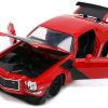 1971 Chevrolet Camaro Z/28 Red with Matt Black Stripes "Bigtime Muscle" Series 1/24 Diecast Model Car by Jada - Image 4