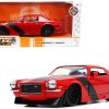 1971 Chevrolet Camaro Z/28 Red with Matt Black Stripes "Bigtime Muscle" Series 1/24 Diecast Model Car by Jada - Image 5