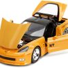 2006 Chevrolet Corvette Yellow with Black Top "Mickey Thompson" "Bigtime Muscle" Series 1/24 Diecast Model Car by Jada - Image 3