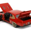 1972 Plymouth GTX Red with Gold Graphics "Bigtime Muscle" Series 1/24 Diecast Model Car by Jada - Image 3