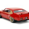 1972 Plymouth GTX Red with Gold Graphics "Bigtime Muscle" Series 1/24 Diecast Model Car by Jada - Image 2