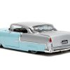 1955 Chevrolet Bel Air Light Blue and Silver Metallic "Bad Guys" "Bigtime Muscle" Series 1/24 Diecast Model Car by Jada - Image 3
