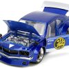 1974 Mazda RX-3 Candy Blue with White Interior and Graphics and Blue Ranger Diecast Figure "Power Rangers" "Hollywood Rides" Series 1/24 Diecast Model Car by Jada - Image 4
