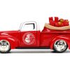 1941 Ford Pickup Truck Red and White "Santa's Workshop" and 1957 Chevrolet Bel Air Red Metallic and White "Express 25" with Mr. and Mrs. Santa Claus Diecast Figures "Holiday Rides" Series 1/32 Diecast Model Cars by Jada - Image 5