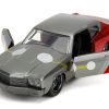 1970 Chevrolet Chevelle SS Gray Metallic and Red Metallic with Black Hood and Thor Diecast Figure "The Avengers" "Hollywood Rides" Series 1/32 Diecast Model Car by Jada - Image 4