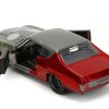 1970 Chevrolet Chevelle SS Gray Metallic and Red Metallic with Black Hood and Thor Diecast Figure "The Avengers" "Hollywood Rides" Series 1/32 Diecast Model Car by Jada - Image 5