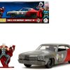 1970 Chevrolet Chevelle SS Gray Metallic and Red Metallic with Black Hood and Thor Diecast Figure "The Avengers" "Hollywood Rides" Series 1/32 Diecast Model Car by Jada - Image 3