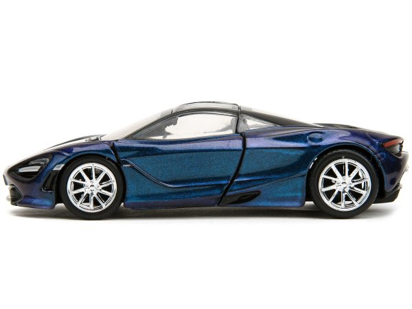 McLaren 720S Blue Metallic with Black Top "Pink Slips" Series 1/32 Diecast Model Car by Jada - Image 2