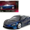 McLaren 720S Blue Metallic with Black Top "Pink Slips" Series 1/32 Diecast Model Car by Jada - Image 3