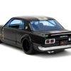 1971 Nissan Skyline GT-R RHD (Right Hand Drive) Black with Silver Stripe and Mikey Diecast Figure "Tokyo Revengers" (2021) TV Series "Anime Hollywood Rides" Series 1/24 Diecast Model Car by Jada