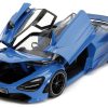 McLaren 720S Blue and Dark Blue with Black Top "Pink Slips" Series 1/24 Diecast Model Car by Jada - Image 3