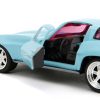 1966 Chevrolet Corvette Light Blue with Pink Tinted Windows "Pink Slips" Series 1/32 Diecast Model Car by Jada - Image 5