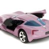 2009 Chevrolet Corvette Stingray Concept Pink Metallic with Blue Tinted Windows "Pink Slips" Series 1/32 Diecast Model Car by Jada - Image 5