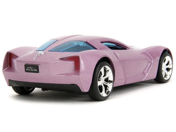 2009 Chevrolet Corvette Stingray Concept Pink Metallic with Blue Tinted Windows "Pink Slips" Series 1/32 Diecast Model Car by Jada - Image 2