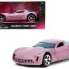 2009 Chevrolet Corvette Stingray Concept Pink Metallic with Blue Tinted Windows "Pink Slips" Series 1/32 Diecast Model Car by Jada
