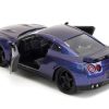 2009 Nissan GT-R (R35) Purple Metallic "Pink Slips" Series 1/32 Diecast Model Car by Jada - Image 4