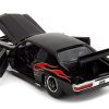 1971 Pontiac GTO Black with Flame Graphics "Bigtime Muscle" Series 1/24 Diecast Model Car by Jada - Image 2