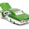 1967 Chevrolet Impala SS Green Metallic and White with White Interior "Bigtime Muscle" Series 1/24 Diecast Model Car by Jada - Image 3