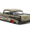 1957 Chevrolet Bel Air #3 Camouflage with Shark Mouth Graphics "Bigtime Muscle" Series 1/24 Diecast Model Car by Jada - Image 3
