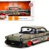 1957 Chevrolet Bel Air #3 Camouflage with Shark Mouth Graphics "Bigtime Muscle" Series 1/24 Diecast Model Car by Jada