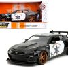 2016 Chevrolet Camaro Widebody Black and White "Drift Patrol" "Wide Body" Series 1/24 Diecast Model Car by Jada - Image 2