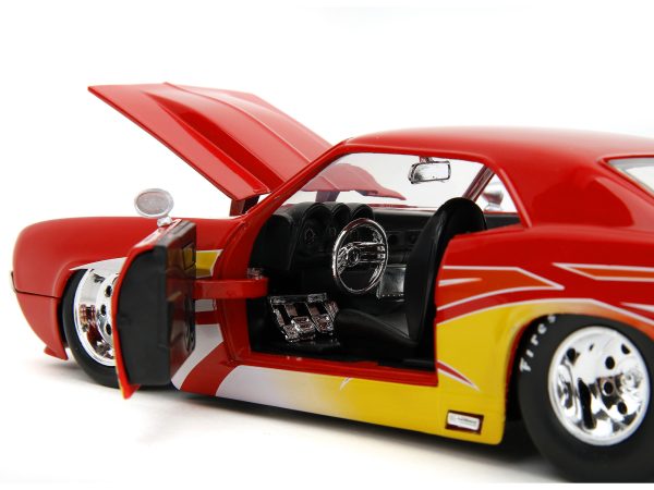 1969 Chevrolet Camaro Red with Graphics "BigTime Muscle" Series 1/24 Diecast Model Car by Jada - Image 2