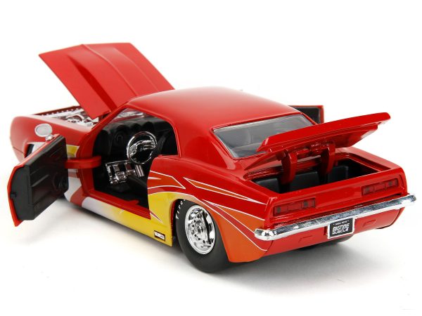 1969 Chevrolet Camaro Red with Graphics "BigTime Muscle" Series 1/24 Diecast Model Car by Jada - Image 4
