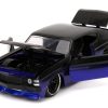 1971 Chevrolet Chevelle SS Black and Blue "Pink Slips" Series 1/24 Diecast Model Car by Jada - Image 3