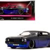 1971 Chevrolet Chevelle SS Black and Blue "Pink Slips" Series 1/24 Diecast Model Car by Jada - Image 2