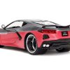 2020 Chevrolet Corvette Gray Metallic and Pink "Pink Slips" Series 1/24 Diecast Model Car by Jada