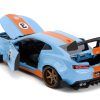 2016 Chevrolet Camaro Widebody #3 Light Blue with Orange Stripes "Gulf Oil" "Wide Body" Series 1/24 Diecast Model Car by Jada - Image 3