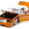 1987 Buick Grand National Orange Metallic with White Top and Interior "Bigtime Muscle" Series 1/24 Diecast Model Car by Jada - Image 3