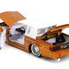 1987 Buick Grand National Orange Metallic with White Top and Interior "Bigtime Muscle" Series 1/24 Diecast Model Car by Jada - Image 4