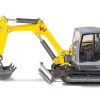 Wacker Neuson ET65 Track Excavator Yellow and Gray 1/50 Diecast Model by Siku - Image 3