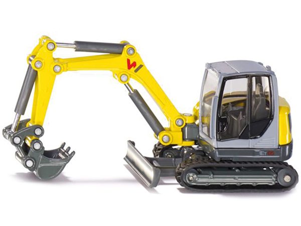 Wacker Neuson ET65 Track Excavator Yellow and Gray 1/50 Diecast Model by Siku - Image 3